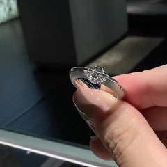 ✨Αγοράστε 1 και πάρτε 1 δωρεάν 💎Δαχτυλίδι με διαμάντι Universe Star από ασήμι 925 και περιστρεφόμενο σχήμα