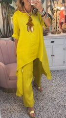 🔥 Τελευταία μέρα 50% έκπτωση 🔥 Ολόσωμη φόρμα από βαμβάκι και λινό