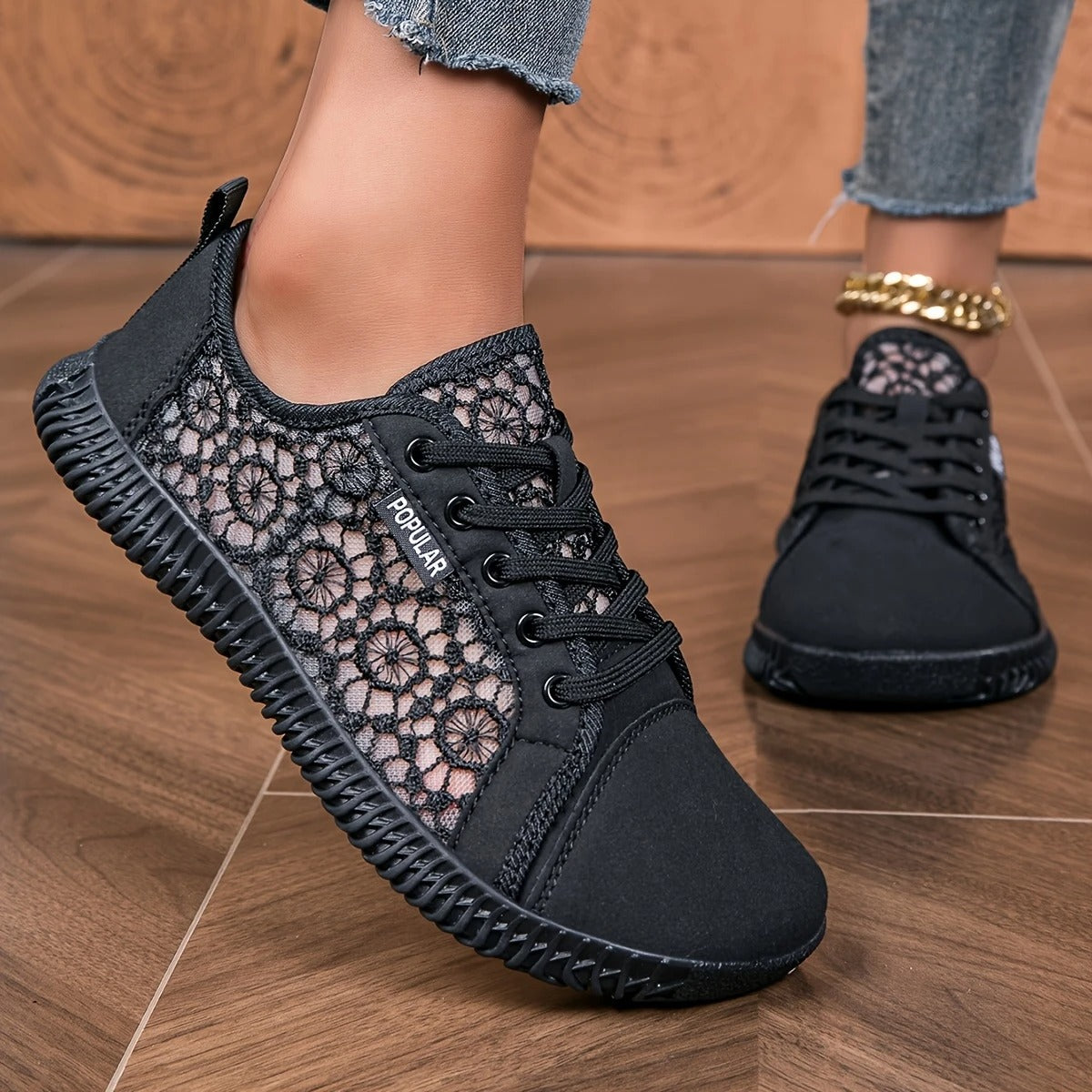 Γυναικεία αναπνεύσιμα μοκασίνια από mesh slip-on