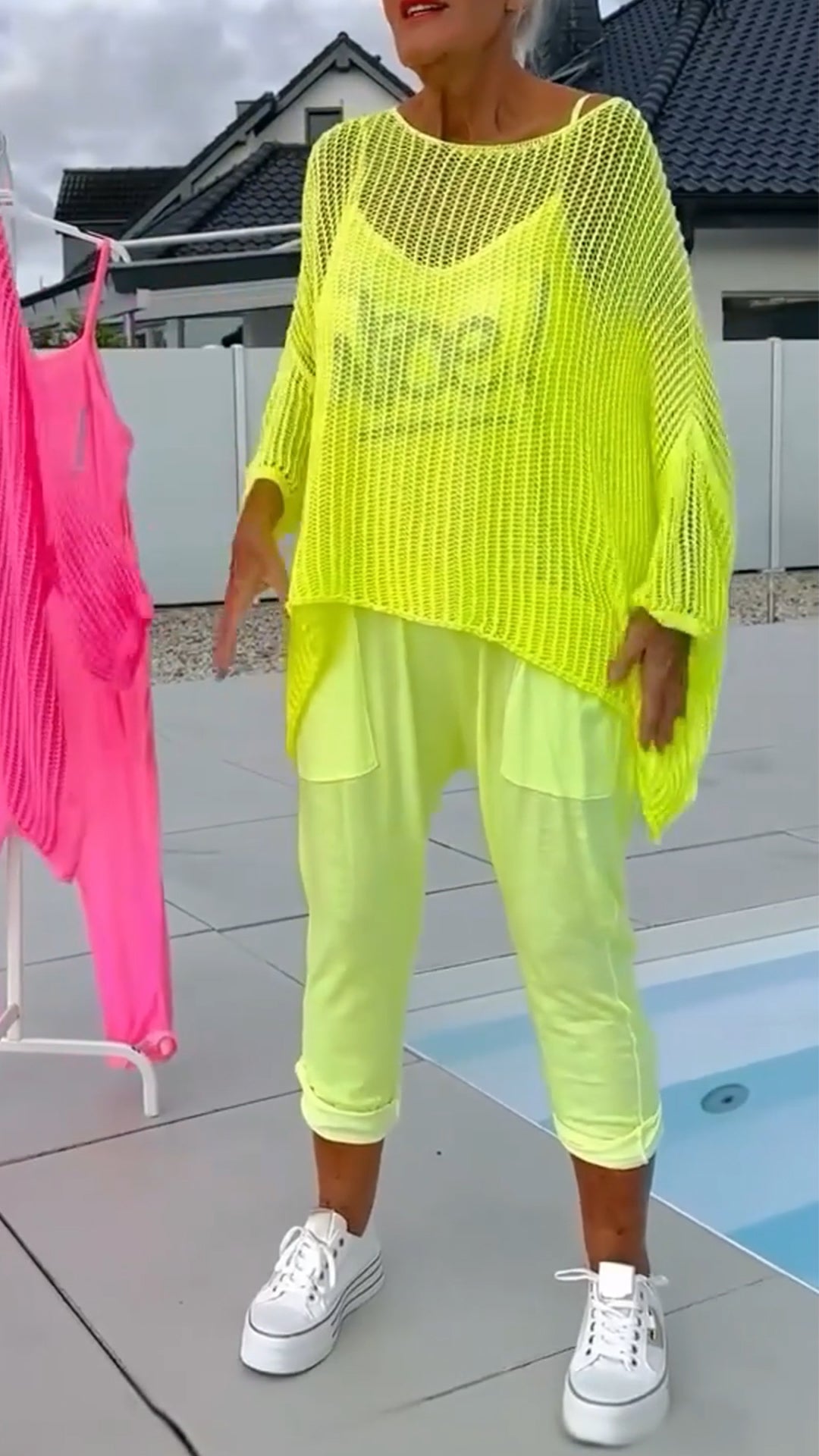 🌸 Casual κοστούμι με στάμπα γραμμάτων
