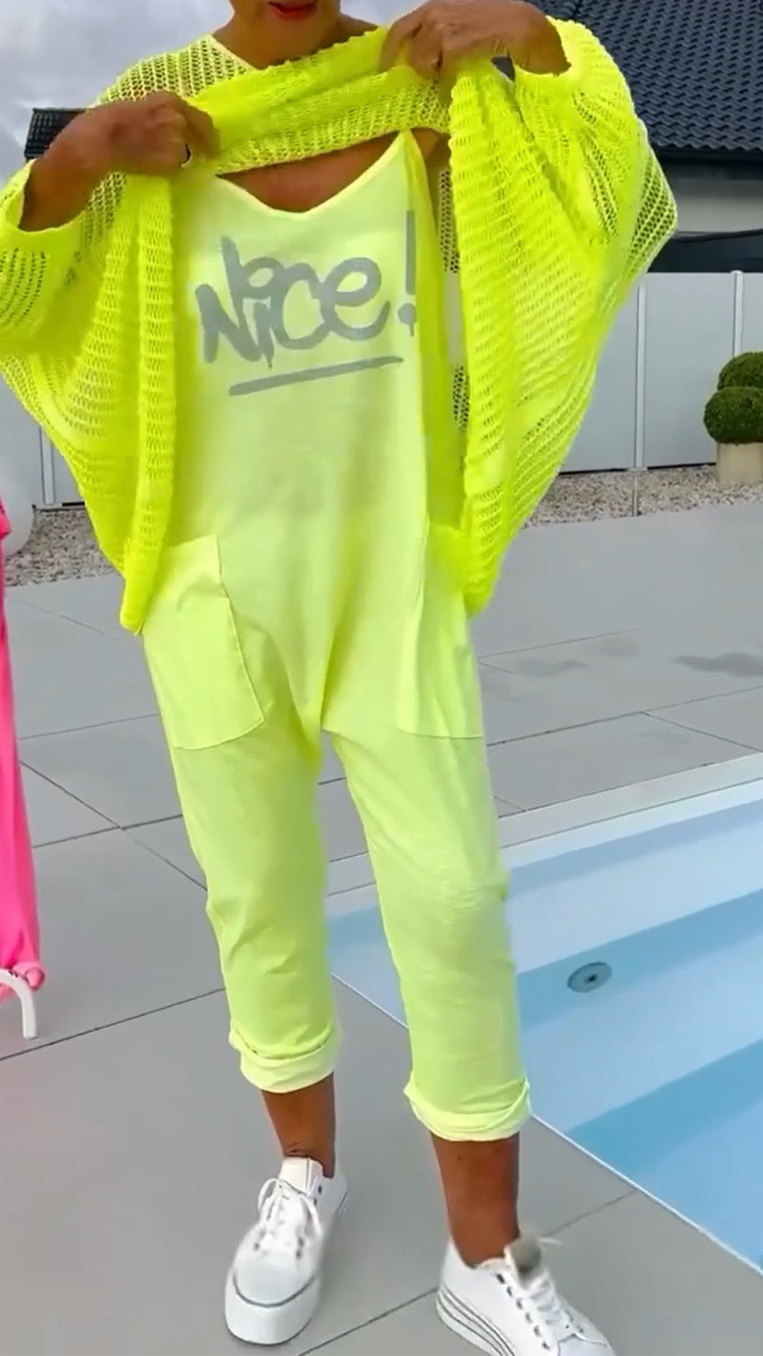 🌸 Casual κοστούμι με στάμπα γραμμάτων