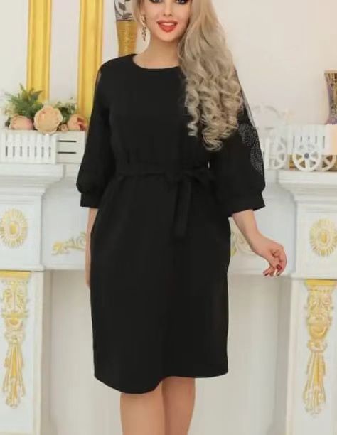 🌈💐[S-5XL]Νέο στυλ ζεστό και μοντέρνο μονόχρωμο φόρεμα