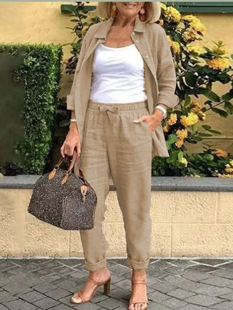 Γυναικεία βαμβακερά κοστούμια casual