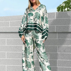 😍🌿Γυναικείο casual κοστούμι, μακριά μανίκια, τσέπες, V-λαιμόκοψη💋