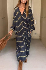 Kathiadress Plus Size Loose Digital printed μακριά φούστα