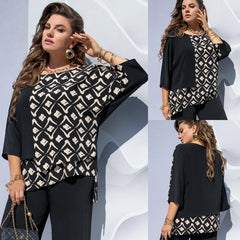 [S-5XL]❤️2025 νέο κομψό γυναικείο πουκάμισο με στρογγυλή λαιμόκοψη