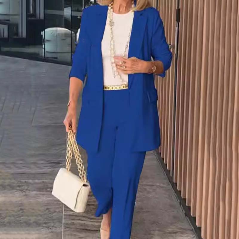 🌷Καυτή Προσφορά 50% Έκπτωση🌷Κομψό Γυναικείο Σετ Δύο Τεμαχίων - Μπουφάν και Παντελόνι