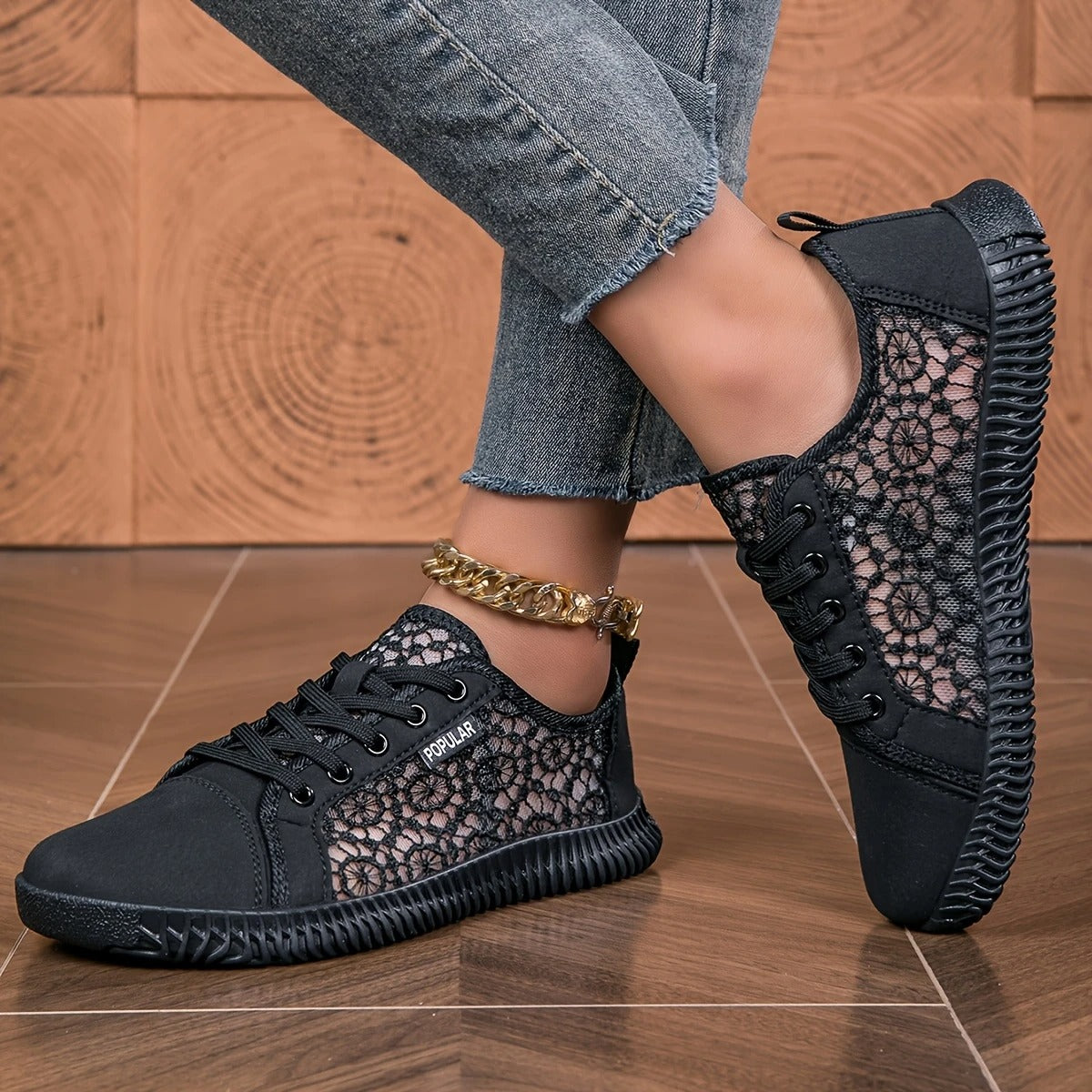 Γυναικεία αναπνεύσιμα μοκασίνια από mesh slip-on