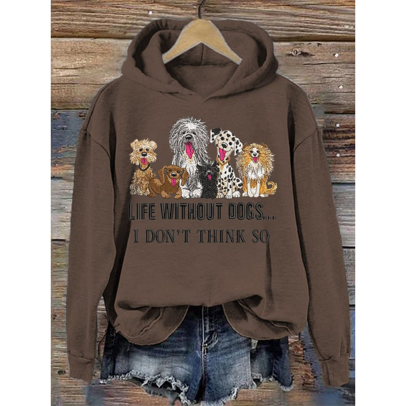 Γυναικείο φούτερ με στάμπα, φαρδιά γραμμή