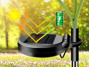 🌞Ηλιακό φωτιστικό κήπου LED με ηλίανθο