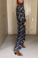 Kathiadress Plus Size Loose Digital printed μακριά φούστα
